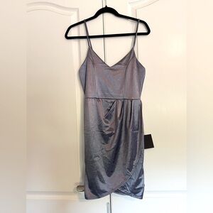 Lulus Women’s Forever Your Girl Slate Blue Dress